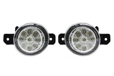 For Nissan Almera Front Fog Light Set LED Ultra Bright White 03-08 Pair Lamps