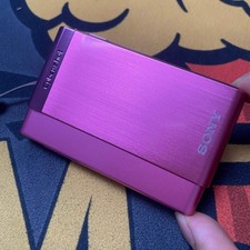 SONY DSC-T90 12.1MP 4x Optical Zoom CCD Vintage Digital Camera Pink