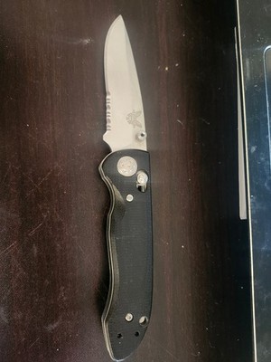 Benchmade 698 Foray, Tip reprofiled, all hardware replaced by Benchmade