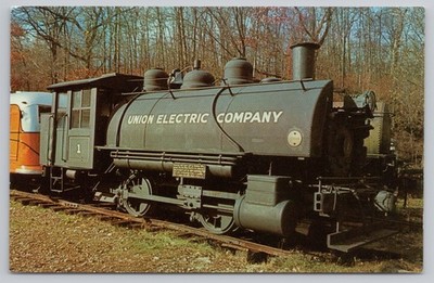 Union Electric Company No 1 Industrial Steam Locomotive St Louis Postcard