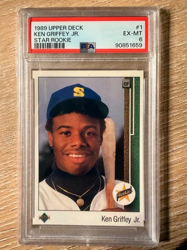1989 Upper Deck - Ken Griffey Jr #1 (RC), PSA 6