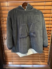 The Comfy Original Unisex Navy Blue Blanket Oversized Hoodie Sherpa Youth OSF
