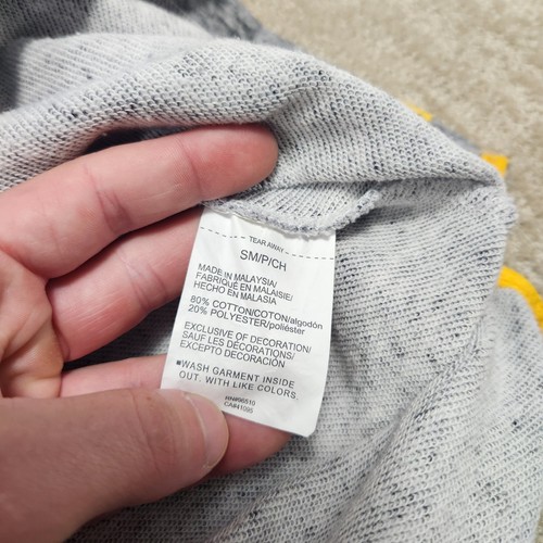 Under Armour Short Sleeve Hoodie Men Small Project Rock Terry Bodybuilding Gray - Picture 8 of 10
