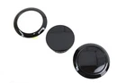 Flush Mount Gas Cap & Left Side Tank Cap Kit Black for Harley-Davidson