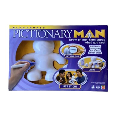 Mattel Board Game Electronic Pictionary Man Complete 2008