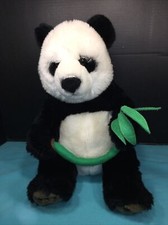 FAO Schwarz 16" Panda Bear Plush with Bamboo Stalk