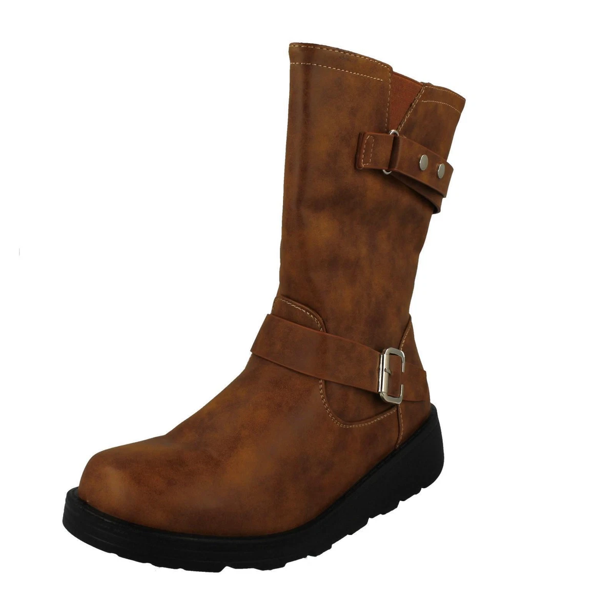 Wide fit mid calf clearance boots