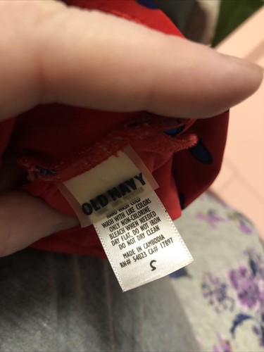 Old Navy Red & Blue polka Dot Womens Swimsuit size Small - Picture 5 of 6