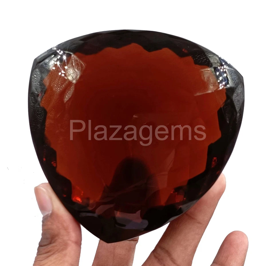 Piedra preciosa suelta transparente certificada por EGL naranja corte trillón citrino 2975 quilates 4HK Foto 2 de 4