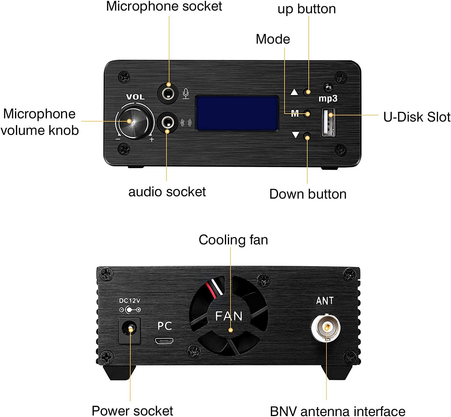 Image 4 - Church Transmitter FM Wireless Radio Stereo MP3 up to 3000 feet with Antenna US