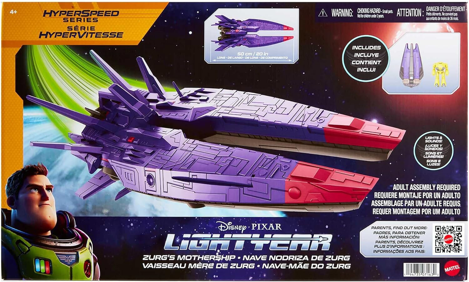 Disney Pixar Lightyear Hyperspeed Series Zurgs Mothership