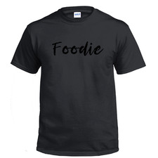 Foodie Black on Black Cook Chef Funny Shirt Gift Cotton T-shirt