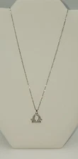 Libra Zodiac Sign Series  VVS Moissanite 925 Sterling Silver Necklace 