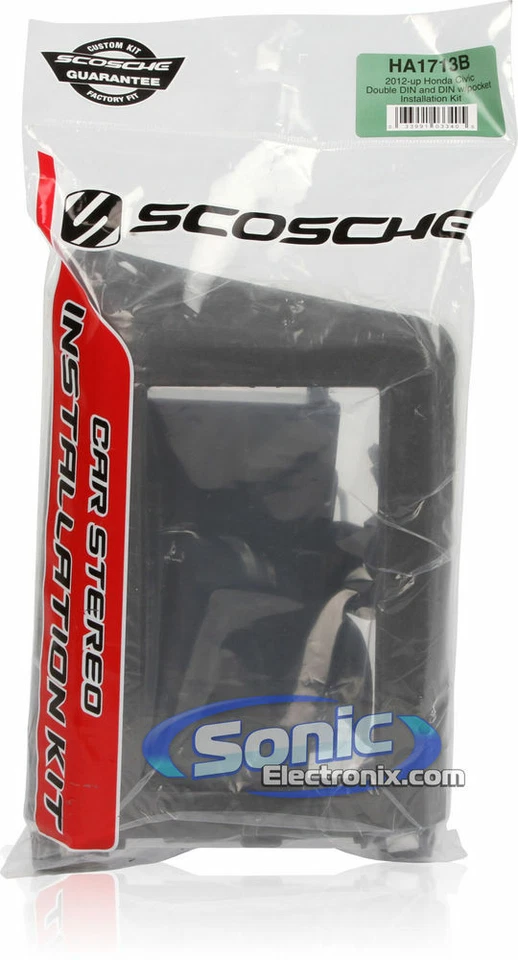 Комплект для установки автомобиля Scosche HA1713B двойной/одинарный DIN для Honda Civic 2012 - Изображение 3 из 3