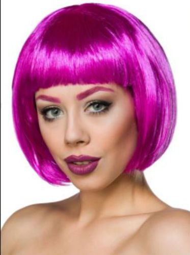 Womens Short Straight BOB Wigs Hair Sleek Synthetic Cosplay Party Wig Bang Girls - Picture 8 of 11