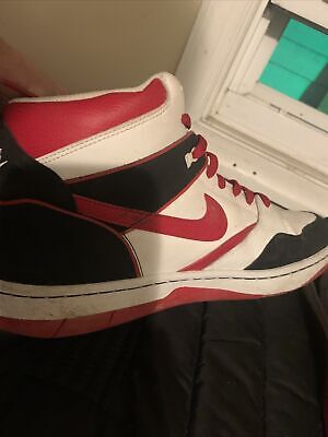 Nike Sky Force Mid 88 White Red Black Basketball Shoes Nike Sky Force Mid 88 White Red Black Basketball Shoes