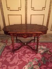 Impressionante Tavolo Da Salotto Francese Napoleon III, XIX Secolo