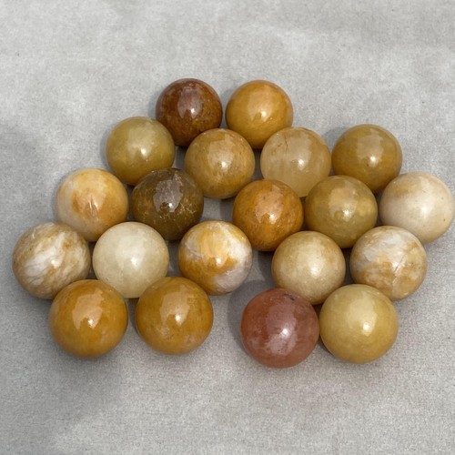 20pcs Natural Mixed Ball Quartz Crystal Spheres 15mm+ - Reiki Healing Stones With Storage Box