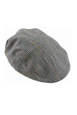 Avenel Tatum Wool Blend Fine Check Tweed Cap - RRP 39.99