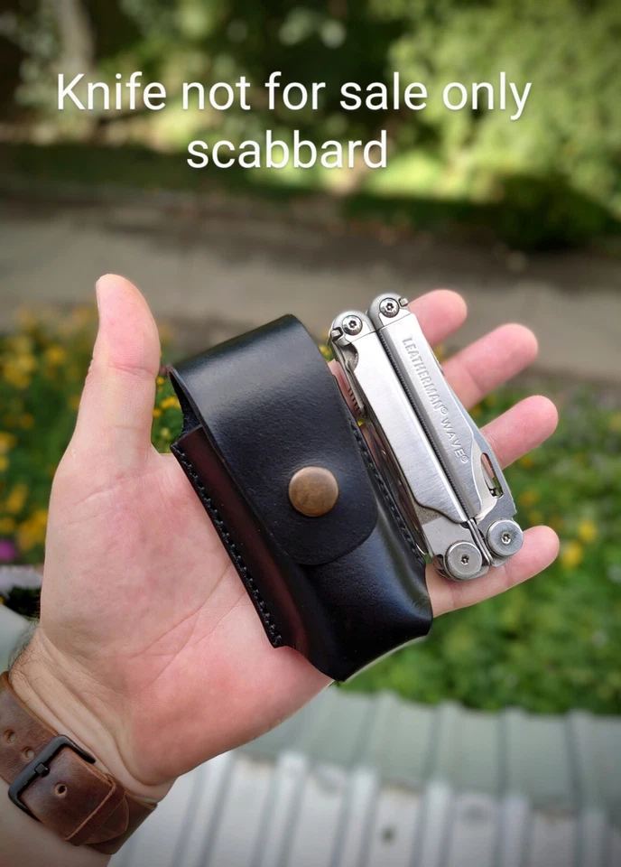 Funda de cuero negra para Leatherman Wave/Carga/Clip de cinturón Foto 2 de 4