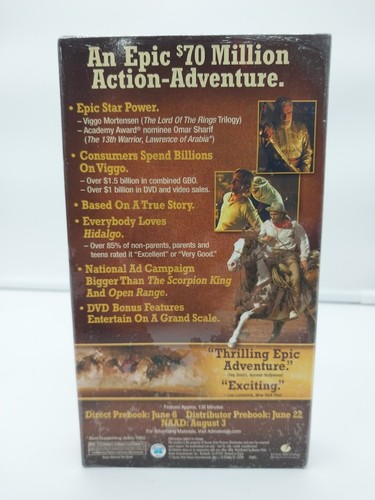 Hidalgo VHS 2004 Screener Promo Demo Tape Viggo Mortenson Horse - Picture 2 of 12