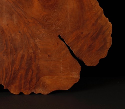Beautiful patination and pattern Burl Wood shikiita stand ZF49 - Picture 12 of 18