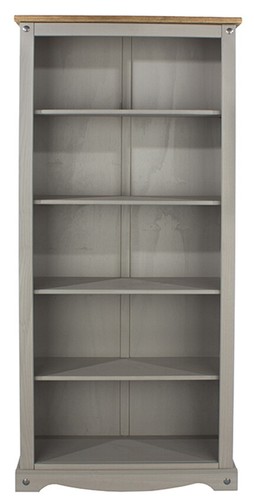 Wardrobe Chests Bedside Bed Bookcase - Premium Corona Solid Pine Grey Wash - Picture 23 of 46