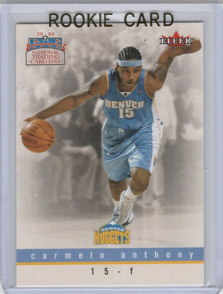 CARMELO ANTHONY ROOKIE CARD Basketball Denver Nuggets Fleer Nat'l
