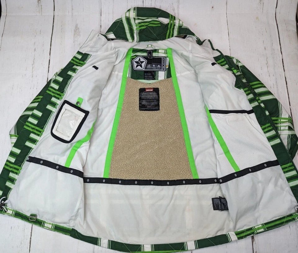Chaqueta Sessions Terrain Ski Snowboard, PEQUEÑA, Impermeable RECCO Rescate Reflector Foto 4 de 4