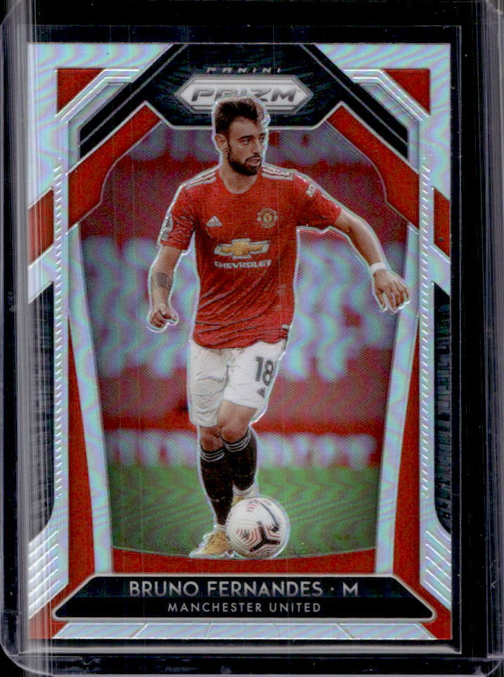2020-21 Prizm Premier League Bruno Fernandes Silver Prizm #12 Manchester United