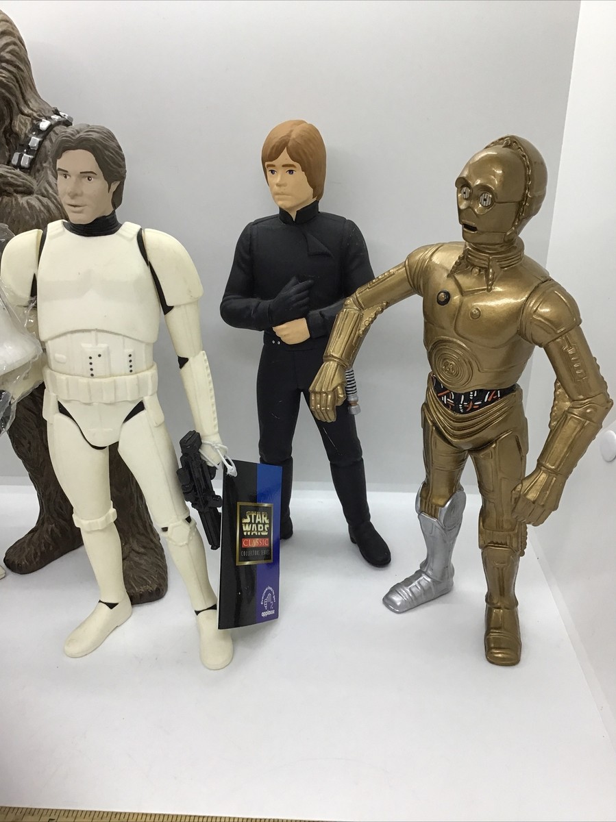 Star Wars Figures Hans Solo, Chewbacca, R2D2, C3PO, Jedi Luke