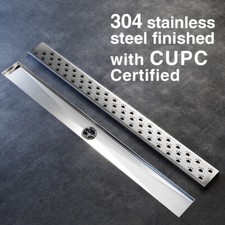 Dawn 32 in. 304 Stainless Steel Rectangle Linear Shower Drains for Bathroom