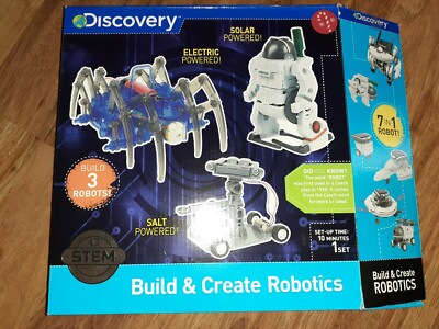 Discovery Kids Build Create 7 in 1 Alternative Energy Robotics STEM Activity new