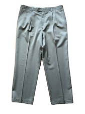 Louis Raphael Mens 38/30 Brown Straight Leg 4 Pocket Casual Style Dress Pants