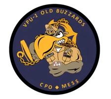 VPU-1 ASSOCIATION OF OLD BUZZARDS CPO / CHIEFS MESS STICKER P-3 SPECIAL PROJECTS