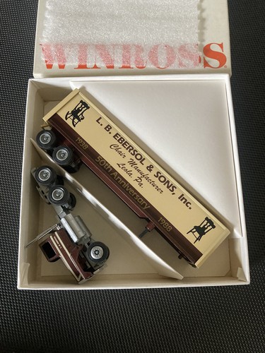 Winross 10 Wheel Truck with Stacks L.B. Ebersol & Sons, Inc. Chair Manufacture - Picture 15 of 17