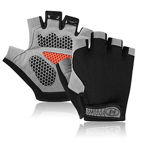 Cycling Gloves for Men Women, Bike Gloves Half Finger Road Bike Medium black - Bild 1 von 7