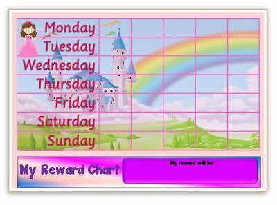 Reusable REWARD CHART-Behaviour//Potty-SEN-Free Pen//Stickers MAGNETIC-TRAIN