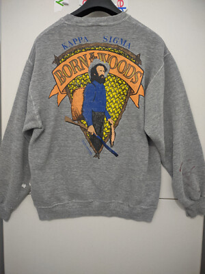 Jeerzes Super Sweats Men XL Kappa Sigma Born in the Woods Norman Oklahoma VTG US