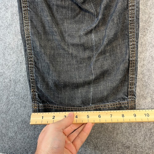 Pantalones de mezclilla cargo Burton Streetwear doble rodilla 30 30 * holgados sueltos patinador gris - Imagen 7 de 10