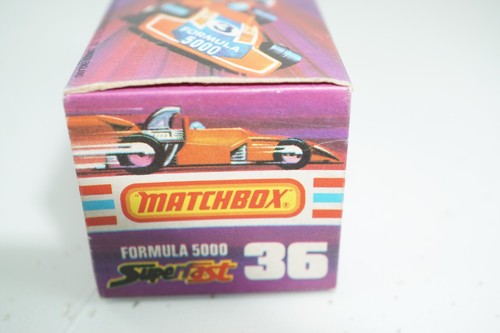 Matchbox Formula 5000 No. 36 Boxed Diecast Model Vintage 1975 - Picture 3 of 12