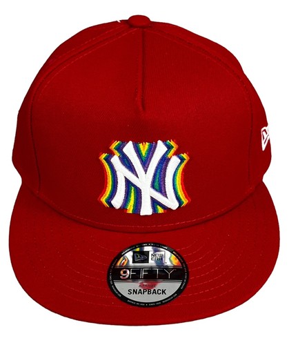 New York Yankees Pride Hat New Era 9Fifty Tie-Dye Snapback Cap Rainbow Gay Pride