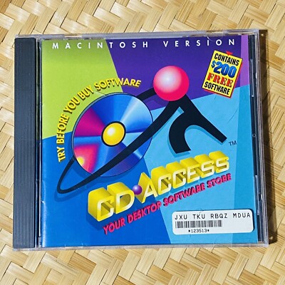 CD Access your desktop software store try before you buy software macintosh Vtg