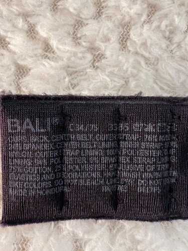 Bali Passion for Comfort Seamless Underwire Minimizer Bra 3385 34 C Black NWOT - 第 6/6 張圖片