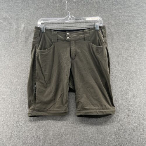 Columbia Omni Shield Womens Green Outdoor Long Inseam 10” Shorts Size 8