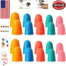 Multi-Functional Rubber Finger Protectors - Set of 20 for Crafting Counting