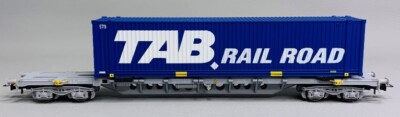 Wagon porte conteneurs Sgnss Tab Rail Road ép. V SNCF