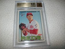 2016 TOPPS HERITAGE ROBERT STEPHENSON AUTO SIGNED #D/67 CINCINNATI REDS BGS 9.5