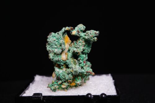 Malachite su rame nativo / esemplare minerale in miniatura / scatola perky / Bou Nahas - Foto 5 di 7