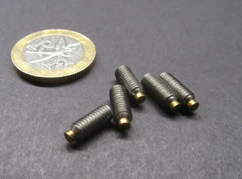 Stainless Steel Brass Tip Set Screw, 2-56, 4-40, 6-32, 8-32 To 3/8-16, M3 to M8 - Picture 372 of 511